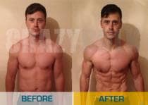 Before And After Picture Of A Man Which Used Steroids